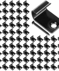 Badass 100 Pack Starter Deck Clips Built Hella Secure From 304 Stainless Steel For Composite Deck Boards with Torx screws.