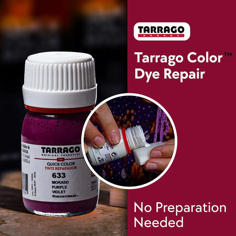 No Sweat Quick Color Leather And Canvas Dye For Beat Up Kicks Boots Bags And Coats In Bold Purple 25 Ml Tube with cap.