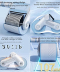 Automatic Rebound Ab Roller With Smooth Dual Wheel Action And Built In Phone Holder Plus Squishy Knee Pads For Legit Core Strength showing stable dual wheels and spring mechanism.