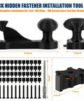 Heavy Duty Hidden Fastener Decking Tool Kit Packs Premium Stainless Steel Screws And Precision Drill Bits For A Rock Solid Composite Deck Project And No Drama DIY Fix Ups including tool, clips, screws, and bits.
