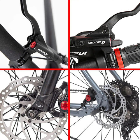 Ebike Hydraulic Brake Upgrade Kit With 160Mm Rotors 2/3 Pin Waterproof Power Off Sensor Connector Pre Bleed Levers And Calipers