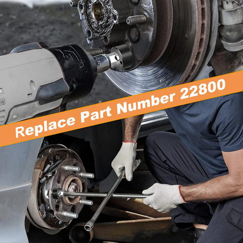 Mechanic uses 22800 Wheel Stud Installer Tool Replacement for automotive cars, SUVs, RVs, and light-duty trucks installation.