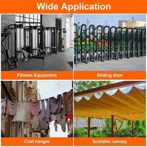 Top Shelf 304 Stainless Steel V Groove Pulley Wheels Two Pack For Smooth Sliding Gate Glide And Diy Home Gym Cable Rigs With Full Bolt Kit For Quick Heavy Duty Wall Or Wood Setup No Fuss Ever in various applications like fitness equipment and sliding door.