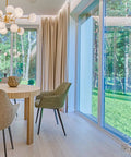 8 Piece Double Wheel Replacement Door Runners For Sliding Windows And Wardrobes Heavy Duty Pulleys by a stylish dining area.