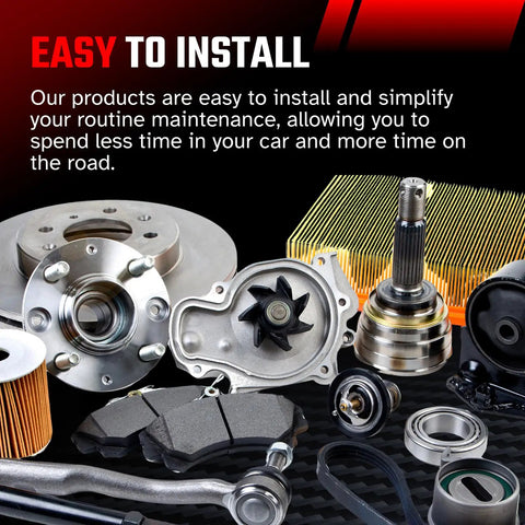 Rear Wheel Bearing And Hub Assembly Set Of 2 Fits Subaru Crosstrek Forester Impreza 2014 To 2019 Premium Direct Replacement parts arranged for easy installation