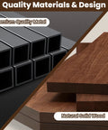 Close-up of premium quality metal and natural solid wood materials for Badass Solid Wood And Steel Motorcycle Helmet Holder Wall Mount.