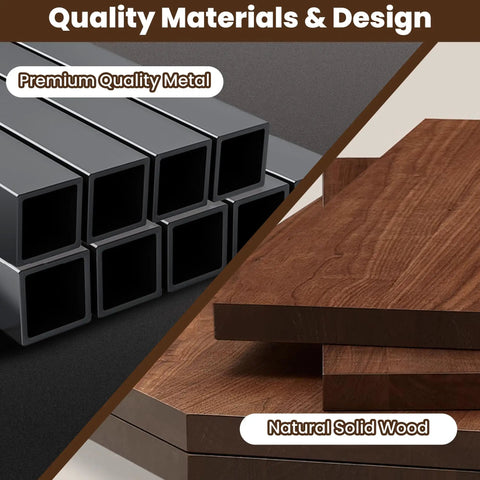 Close-up of premium quality metal and natural solid wood materials for Badass Solid Wood And Steel Motorcycle Helmet Holder Wall Mount.