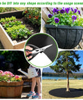 63 By 114 Inch Raised Garden Bed Liner Set With Heavy Duty Cuttable Non Woven Fabric For Large Veg Trough 2 Piece Plant Liner in various uses