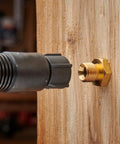 Close-up of hose connection for Pro Grade Wood Bending Steam Generator With 1.3 Gallon Tank And 12 Foot Hose For Portable Steam Box