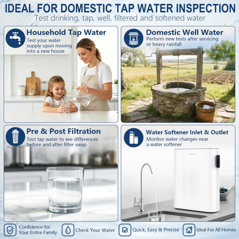 No Fuss 23 Parameter Water Test Kit With 158 Strips Checks Tap And Well Water for testing tap and well water quality.