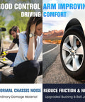 Front Lower Control Arms And Ball Joints Hook Up With Sway Bar End Links And Inner Tie Rods Knock Out That Wobble Boost Your Ride Quality Fix Alignment Issues Fit For Toyota Camry And Lexus Es300 2002 2003 10 Piece Deal image showing improved car suspension and driving comfort.