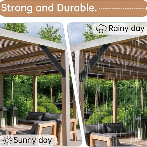 45 Degree Angle Support Bracket Kit For Pergolas Inside Mount Outdoor Structures Black 12 Pack Built To Last Heavy Duty Steel With Rust Resistant Powder Coating For Patios Gazebos And Treehouses