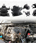 Heavy Duty Engine And Transmission Mount Kit Set Of 6 For 2003 2007 Accord Two Point Four Liter Automatic displayed above engine bay.
