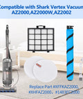 Soft Brush Roll Replacement And Filter Kit For Vertex DuoClean PowerFin Upright Vacuum AZ2002 AZ2000 AZ2000W product image