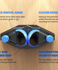 Sleek Ski Wall Mount And Snowboard Storage Rack For Garage Walls Featuring Scratch Guard Rubber Grips And Multi Pole Side Hooks For A Badass Winter Setup 1 Pack with quick swivel arms and non-slip grip.