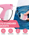 Upgraded Handheld Stitch Gun For Quick Clothing Fixes Smart Tagging Tool easy to carry in a pocket for quick mending.
