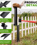Heavy Duty H Frame Fence Post Stabilizer Kit For Straightening Leaning Wood Fence Posts Without Any Drama While Keeping Residential Yards And Decks Level And Secure Today, showing L-shaped bracket and U-channel steel.