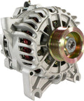 Beefed Up Alternator for Ford Expedition 2003 2004 Lincoln Navigator 5.4L 4.6L with silver finish and exposed internal components.