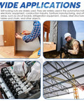 Wide applications of Drop Dead Solid M3 M4 M5 M6 Self Clinching Nuts Kit in automotive and construction industries.