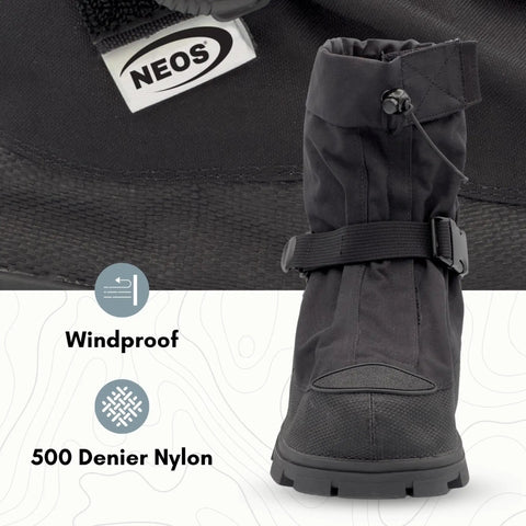 Dope Solid Glacier Trek Spike Boots With Heel Cleats Deliver Mean Ice And Snow Traction For Rough Outdoor Grinds Featuring Waterproof Nylon Uppers And Thirty Two Swappable Metal Spikes Plus A Wrench In Black Size Eleven, showcasing windproof 500 denier nylon.