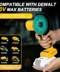 Badass Cordless Cut Off Tool Featuring Brushless Motor Delivers Killer 18000 Rpm Cuts With Three Speed Tweaks For Flawless Wood Metal Cutting Results On Any Project with DEWALT battery compatibility.