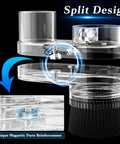 Dust Shoe For 42mm Spindle CNC Router Fits Masuter Pro And Mastuer 4040, transparent ABS, magnetic parts design, 38mm hose