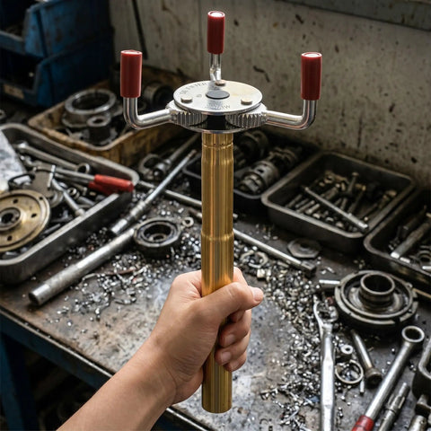 Skip The Ladder Drama With This Sturdy Aluminum Alloy Smoke Detector Remover Tool, featuring claw grip for easy sensor disassembly.
