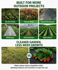 Tough As Nails Weed Barrier Landscape Fabric 3ft By 30ft uses in gardens, driveways, and erosion prevention visual guide