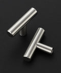 30 Pack Brushed Nickel Cabinet Knobs Stainless Steel T Bar Pulls for Doors and Drawers, 2 Inch Length, Single Hole Design