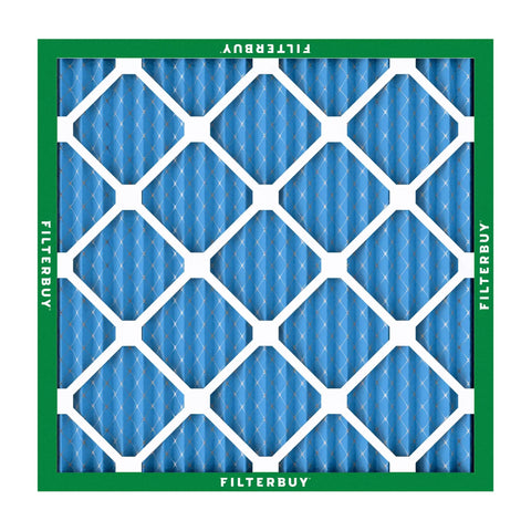 11.5X11.5X1 Air Filter Replacement MERV 13 Ultimate Smoke And Allergy Defense Pack For Furnace AC Heat Pump showing blue filter media.