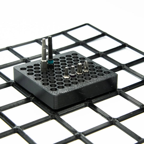 Modular 1/4-Inch Hex Bit Organizer System With 77 Slots For Fast Access Driver Bit Holder For Toolbox And Workbench Storage