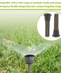 30 Pack Spray Sprinkler Nozzle Filters With Variable Arc, Easy Replacement For Pop Up Heads shown on grass lawn