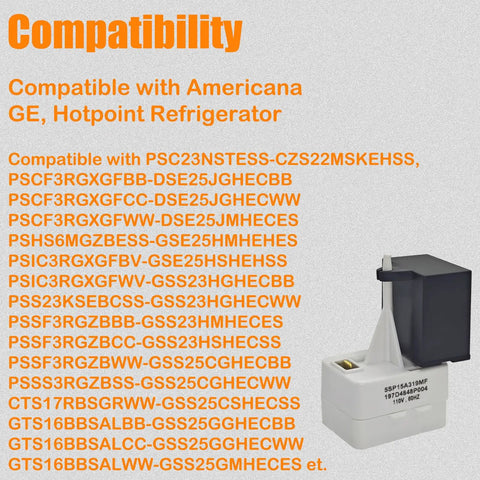 No Sweat Refrigerator Start Relay And Overload Capacitor Kit Replacement For Wr09x10107 Wr55x24064 Ckdx24064x with compatibility details.
