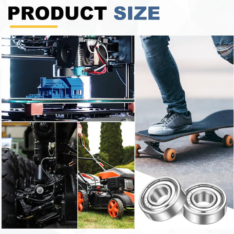10 Pack S623ZZ Deep Groove Ball Bearings 3X10X4MM 440 Stainless Steel for skateboards and machinery