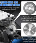 Top Notch Drill Bits Sharpener Machine For 3 To 20mm With 18 Collets, Adjustable Lip Relief And Point Angles, Portable Grinding Tool With CBN SDC Wheel with CBN grinding wheel.