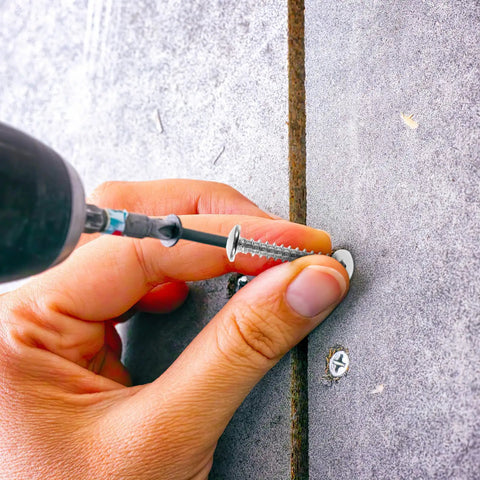 Installing Heavy Duty Self Drilling Drywall Anchors And Screws Kit With Large Thread Plastic Nylon And Iron Anchors For Drywall Gypsum Board 50 Sets Toolbox Must Have Easy Install And Strong Hold
