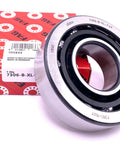 Single Row Angular Contact Ball Bearing 30X72X19 mm in open housing, premium steel, ideal for heavy machinery use.
