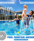 Rechargeable Pool Fountain With Light Powerhouse 8000mAh Battery Long Run Time Large Floating Pool Fountain
