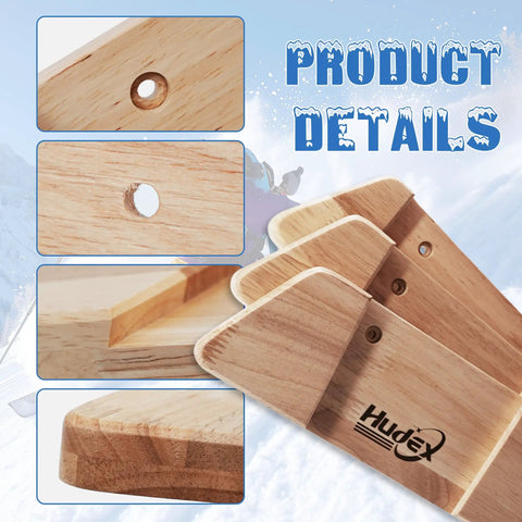 Rock Solid Horizontal Ski Rack Wall Mount Heavy Duty Solid Wood Storage Organizer With Warm Natural Finish detailed wood construction