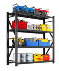 Heavy Duty Warehouse Shelving 4 Tier Industrial Steel Storage Rack With Adjustable Levels For Garage And Factory Commercial Use 2600 Pound Load Capacity Per Shelf organizing tools and containers