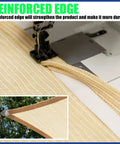 Beige 22 Ft Triangle Sun Shade Sail Canopy Water Permeable Mesh UV Block UPF 50+ with reinforced edge sewing detail.