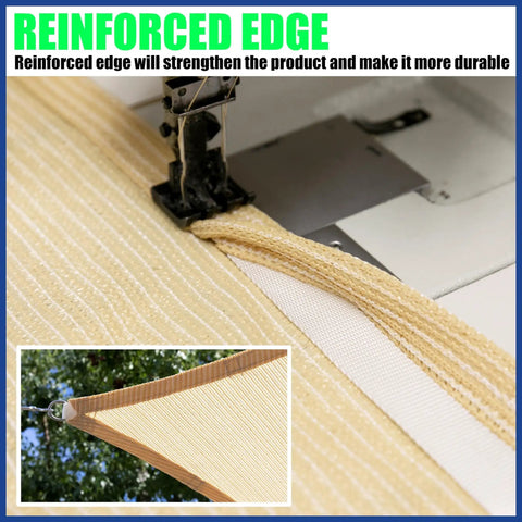 10x20 Grey Sun Shade Sail UPF50 Rectangle Canopy Fabric Water And Air Permeable UV Resistant Heavy Duty Carport Patio Outdoor Shade Screen With Custom Size Options