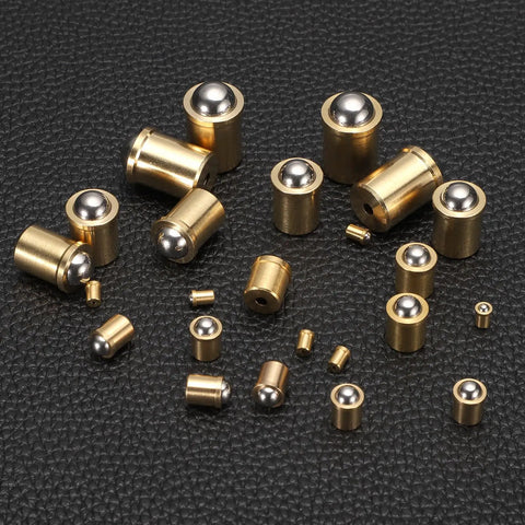 Top Shelf 304 Stainless Steel Ball Plunger With Copper Spring Loaded Latch Heavy Duty Push Fit Catch For Cabinetry And Mechanisms, various sizes.