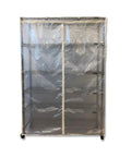 Tough As Nails Mesh Shelving Cover keeps your setup slick and dustproof while giving you straight up great visibility on a 36x14x54 inch rack.
