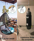 Heavy Duty 360 Degree Swing Hanger Kit For Wooden And Concrete Sets 304 Stainless Steel 1000 Pound Capacity 2 Pack seen in outdoor and indoor installations
