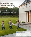 Child walking with motion tracking alert from 2K Light Bulb Security Camera Wireless Outdoor Bulb Cam for Home Security, E27 Socket Compatible