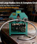 110V Electric Pipe Bender Machine For Round And Square Steel Tubing 2HP Metal Rolling Tool With 17 Dies, bending thin steel pipe.