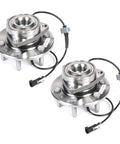 Front Fwd Wheel Bearing And Hub Assembly Pair For Cadillac Xts, metal components, ready for installation on Cadillac fronts.