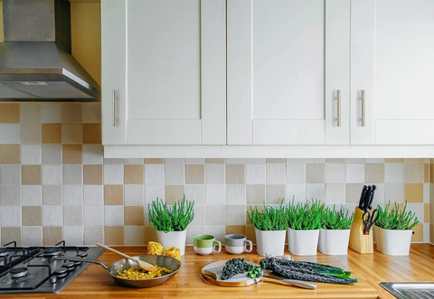 Upgrade Your Kitchen Game With These Smooth Brushed Nickel Cabinet Pull Handles Featuring A Tight Fit Modern Vibe And Heavy Duty Construction Ideal For Cabinets And Drawers Grab This Four Pack Deal For Instant Home Refresh - kitchen cabinet with brushed nickel pulls and modern decor.
