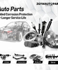 Premium AC Compressor Component Kit For Toyota Solara And Camry 2002 To 2004 2.4L L4 Engine on display with auto parts.